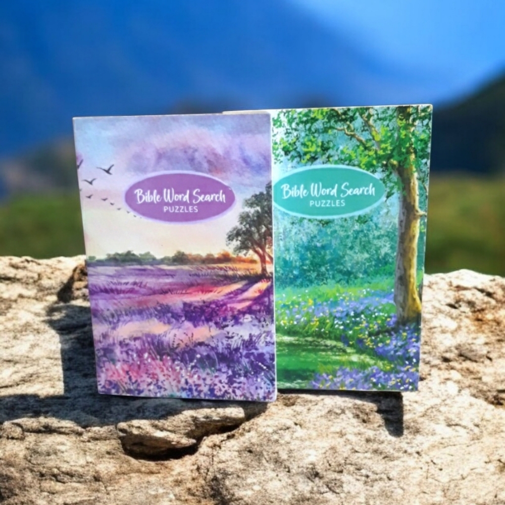 2 Peaceful Moments Bible Word Search Set 🌸🌿